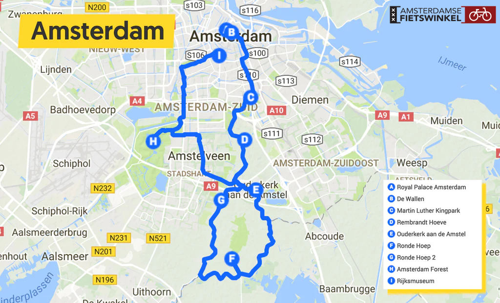 best cycling routes in Amsterdam